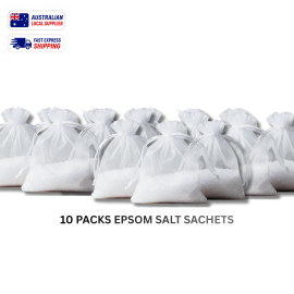 OHUGE 10 Packs Epsom Salt Soothing Infusion Sachet Local Aussie Supplier #1 Top Premium Personal Care/Hygiene Relief Soak