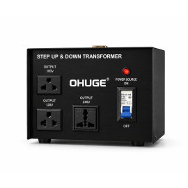 OHUGE 1000W Universal Voltage Converter Transformer | Step Up & Step Down Transformer 110V/120V - 220V/240V | AU to US Power Transformer, US to AU Voltage Converter & JAP to AU Buck/Boost Converter | Australian Brand by OrderHuge