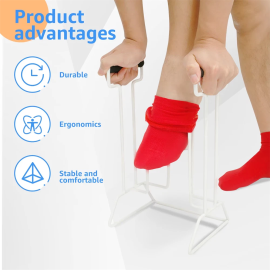 Stocking Donner & Sock Aid Device – Compression Stocking Aid for Jobst, Sigvaris, TED & Medical Socks – Easy Dressing Helper